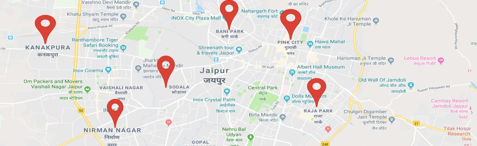 affordable escorts services location map